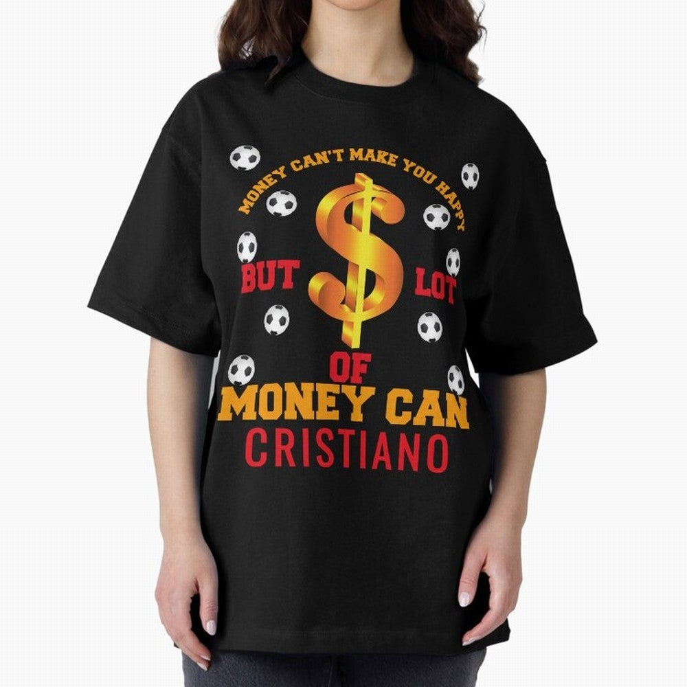 Cristiano Ronaldo al nassr Oversized T-Shirt Represent Football Lovers during FIFA World Cup 2026 Group Stage Spirit, Centered on England, Haaland and Mbappe, Tournament Hype, Historic Matchups, Family Viewing Parties and Global Sports Pride; Great