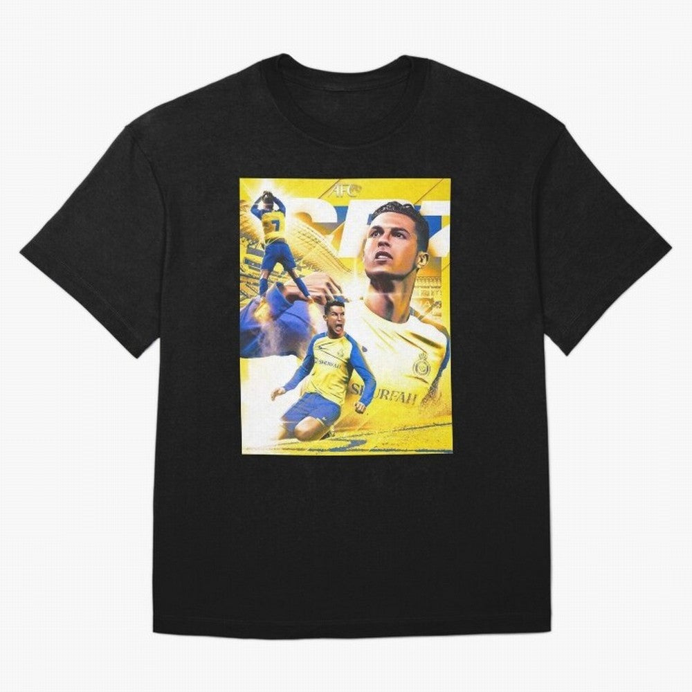 Cristiano Ronaldo Al-Nassr Football Club Oversized T-Shirt Celebrate Rivalries and Pride in FIFA World Cup 2026 USA Canada Mexico Built around Neymar, Brazil Energy, Football Passion, Legendary Performances, Festival Vibes and Supporter Community;