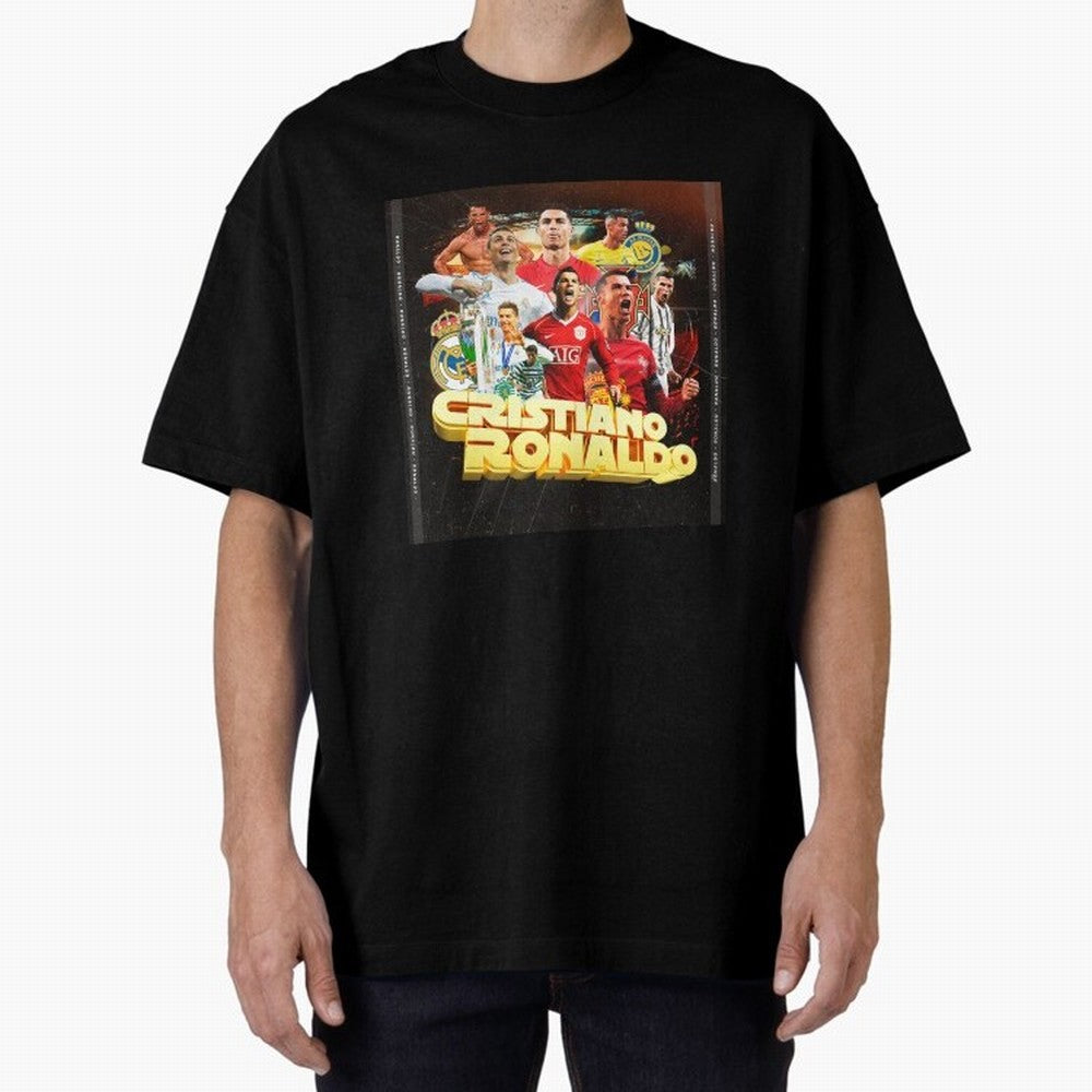 Cristiano Ronaldo Best of Career Oversized T-Shirt Celebrate Fan Culture around the FIFA World Cup 2026 USA Canada Mexico Journey through Neymar Highlights, England Pride, Match Day Excitement, Supporter Culture, Golden Goals and Global Football