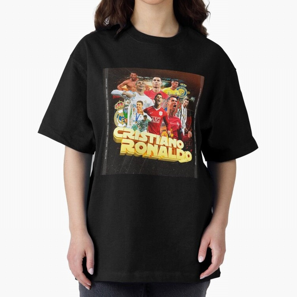 Cristiano Ronaldo Best of Career Oversized T-Shirt Celebrate Fan Culture around the FIFA World Cup 2026 USA Canada Mexico Journey through Neymar Highlights, England Pride, Match Day Excitement, Supporter Culture, Golden Goals and Global Football