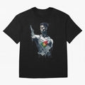 Cristiano Ronaldo splash art Oversized T-Shirt Celebrate Classic Football Spirit in FIFA World Cup 2026 USA Canada Mexico Centered on Messi, Brazil Energy, Vintage Soccer Flavor, Modern Football Stars, National Flags and Final Night Emotion; Great