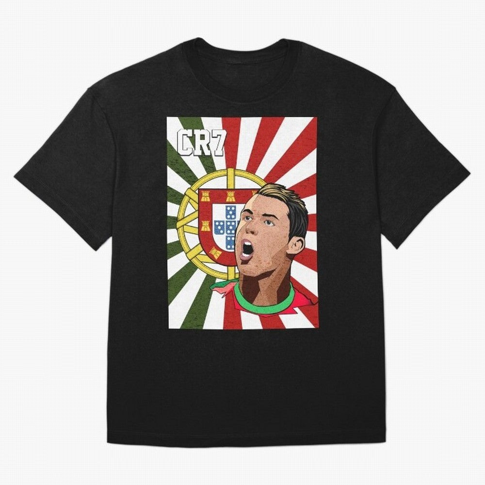 Cristiano Ronaldo 7 Oversized T-Shirt Create Global Football Passion for FIFA World Cup 2026 USA Canada Mexico, Celebrating Haaland, France, Supporter Pride, Iconic Celebrations, Legendary Names and Global Match Day Energy; Great for Watch Parties,