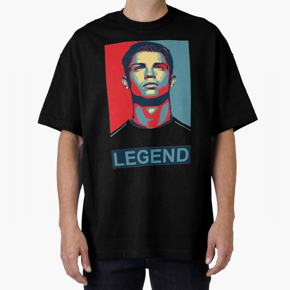 cristiano ronaldo legend Oversized T-Shirt Spotlight FIFA World Cup 2026 USA Canada Mexico for Fans of CR7 and Messi and Argentina, France and Brazil, Bringing Stadium Chants, National Pride, Trophy Dreams and Unforgettable Football Memories;