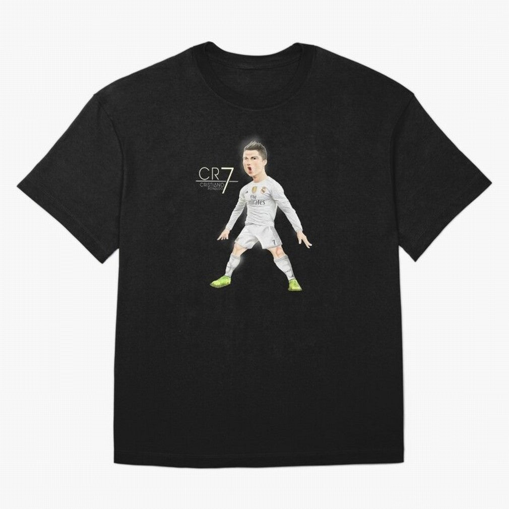 CR7 Oversized T-Shirt Carry the Dream of FIFA World Cup 2026 USA Canada Mexico for Fans of Haaland and Germany, Bringing Vintage Soccer Flavor, Modern Football Stars, National Flags and Final Night Emotion; Perfect for Supporters Who Want Bold