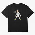 CR7 Oversized T-Shirt Carry the Dream of FIFA World Cup 2026 USA Canada Mexico for Fans of Haaland and Germany, Bringing Vintage Soccer Flavor, Modern Football Stars, National Flags and Final Night Emotion; Perfect for Supporters Who Want Bold