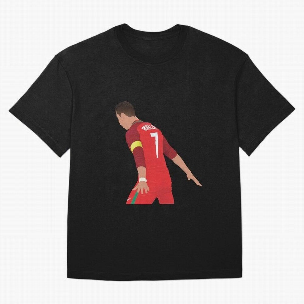 Cristiano Ronaldo - Portugal Oversized T-Shirt Remember Iconic Moments from Match Day Hype around FIFA World Cup 2026, Messi, CR7 and Mbappe, England, France and Netherlands, Global Supporter Spirit, Legendary Goals, National Colors and Tournament