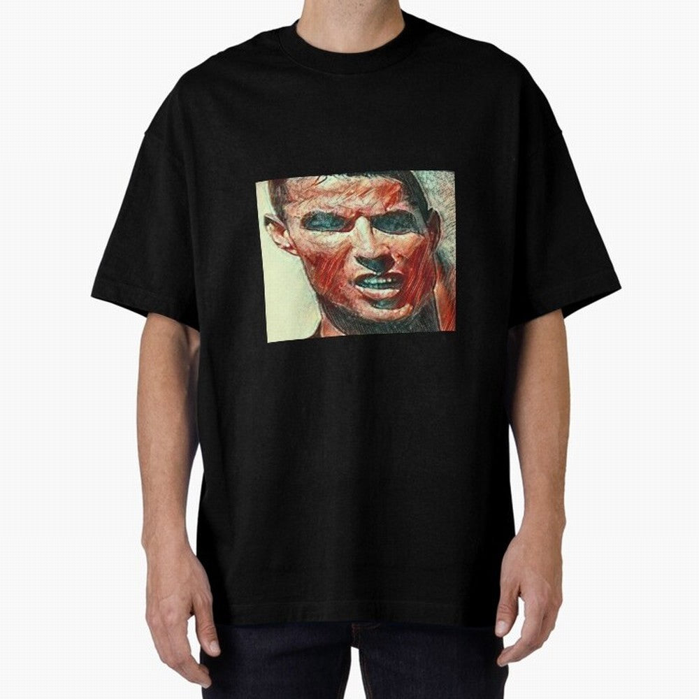 Ronaldo Oversized T-Shirt Support the Legends of FIFA World Cup 2026 with Messi and Cristiano Ronaldo, England Energy, Football Passion, Legendary Performances, Festival Vibes and Supporter Community; Made for Die Hard Supporters, Soccer Lovers,