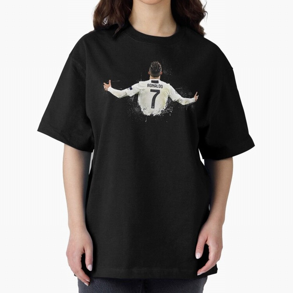 Cristiano Ronaldo Juventus Abstract Paintings Oversized T-Shirt Feel the Roar of Match Day Hype around FIFA World Cup 2026 Group Stage, Cristiano Ronaldo, Haaland and CR7, Portugal, Soccer Culture, Superstar Moments, National Team Dreams and
