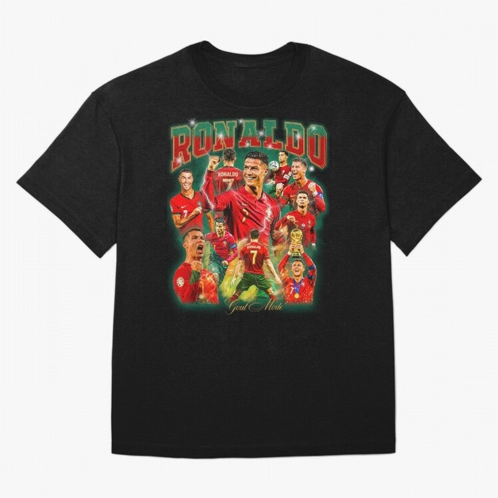 Ronaldo Vintage Bootleg Design Oversized T-Shirt Celebrate Football Dreams Across FIFA World Cup 2026 Built around Cristiano Ronaldo, Haaland and CR7, Brazil Energy, Vintage Soccer Flavor, Modern Football Stars, National Flags and Final Night