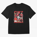 Retro Cristiano Ronaldo Manchester United Oversized T-Shirt Show Your Love for Match Day Hype around FIFA World Cup 2026 Group Stage, Haaland, Brazil, Portugal and Argentina, Championship Spirit, Famous Goals, Roaring Crowds and International