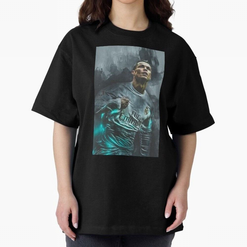 Cristiano Ronaldo iPhone Case Oversized T-Shirt Celebrate Every Goal in FIFA World Cup 2026 Spirit, Capturing England and Germany, Cristiano Ronaldo, Fan Favorite Moments, National Team Passion, Big Match Drama and Soccer History; Made for