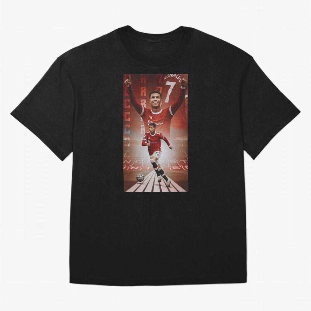 Cristiano Ronaldo Manchester Home 202122 , Ronaldo Gifts, Ronaldo Best Selling , Ronaldo Top Items Oversized T-Shirt Celebrate Fan Favorites in FIFA World Cup 2026 USA Canada Mexico for Fans of CR7 and Messi and France, Bringing Goal Celebration