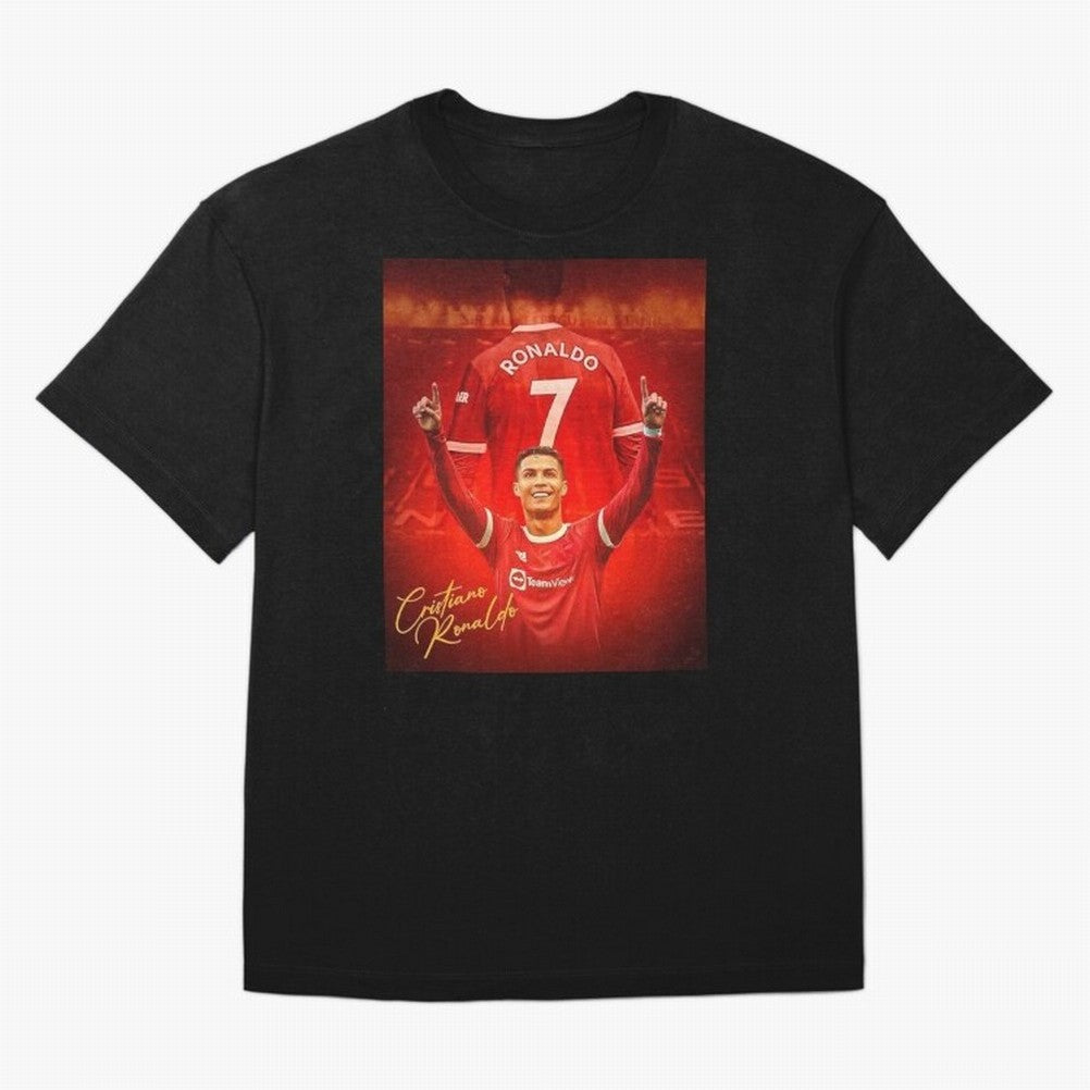 Cristiano Ronaldo Poster Oversized T-Shirt Honor Champions and Dreams in FIFA World Cup 2026 USA Canada Mexico Made for Mbappe and Neymar, Spain Energy, Fan Favorite Moments, National Team Passion, Big Match Drama and Soccer History; Created for