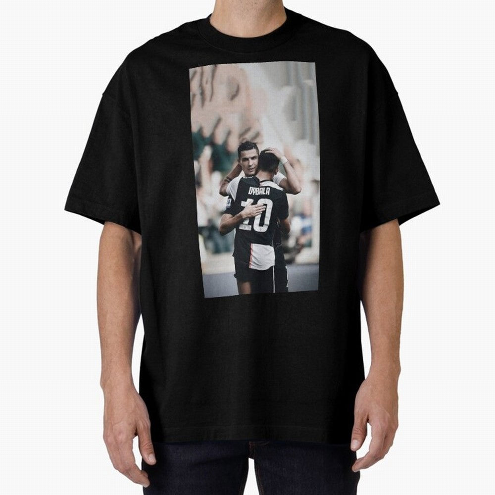 ronaldo with dybala Oversized T-Shirt Carry National Pride through FIFA World Cup 2026 Group Stage Spirit, with Netherlands, Messi, Neymar and Mbappe, Match Day Excitement, Supporter Culture, Golden Goals and Global Football Passion; Made for
