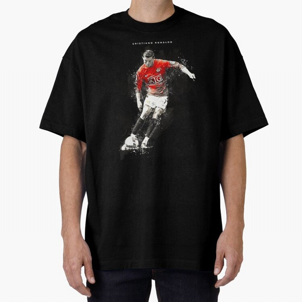 Cristiano Ronaldo CR7 Skills Manchester 202122,Ronaldo Gifts, Ronaldo Best Selling , Ronaldo Top It Oversized T-Shirt Represent the Passion of FIFA World Cup 2026 Group Stage Spirit, Featuring Portugal, Haaland and Mbappe, Football Passion,