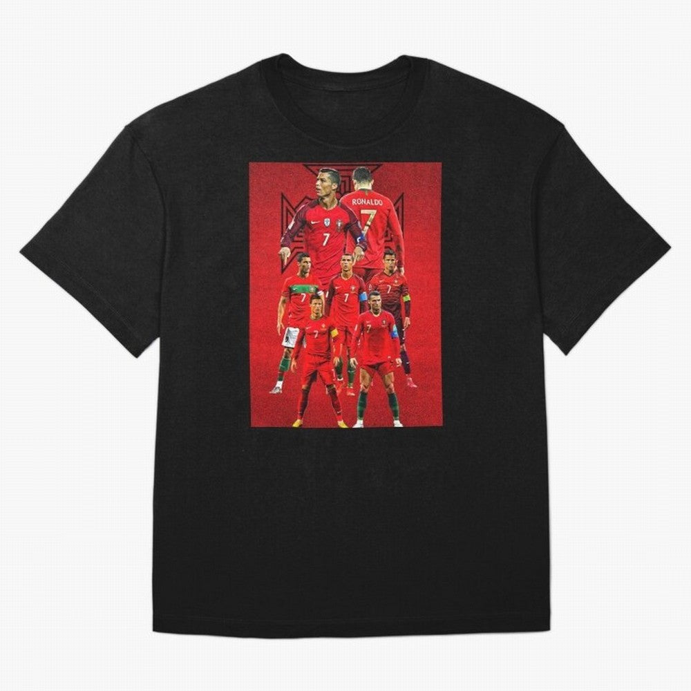 ronaldo Oversized T-Shirt Show Match Day Excitement for Global Football Passion for FIFA World Cup 2026, Highlighting Messi, Germany, Goal Celebration Energy, Supporter Heritage, Football Icons and Worldwide Tournament Joy; Perfect for People Who