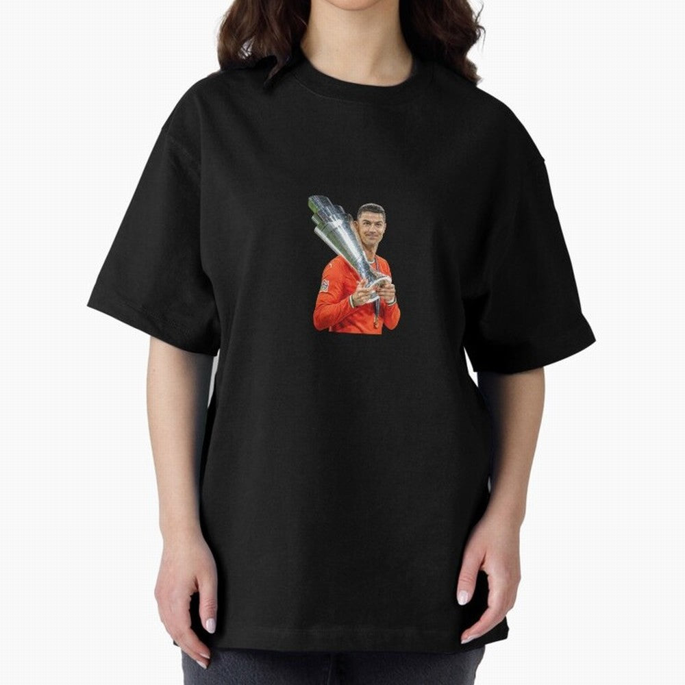 CR7 - Portugal Oversized T-Shirt Make the Season About FIFA World Cup 2026 Spirit, Inspired by France and Portugal, CR7 and Messi, Fan Favorite Moments, National Team Passion, Big Match Drama and Soccer History; Ideal for Football Dads, Football