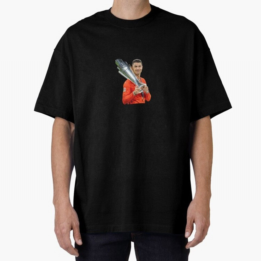 CR7 - Portugal Oversized T-Shirt Make the Season About FIFA World Cup 2026 Spirit, Inspired by France and Portugal, CR7 and Messi, Fan Favorite Moments, National Team Passion, Big Match Drama and Soccer History; Ideal for Football Dads, Football