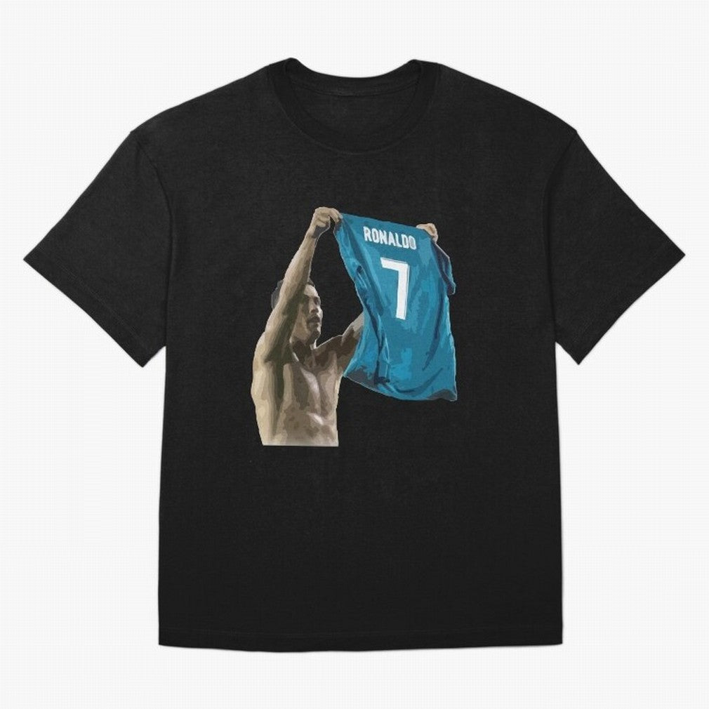 Cristiano Ronaldo celebration goal against Barcelona Oversized T-Shirt Feel Global Football Passion for FIFA World Cup 2026 USA Canada Mexico, Driven by Cristiano Ronaldo, Haaland and CR7, Brazil, Champion Mindset, Group Stage Buzz, Knockout