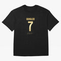CR7 Cristiano Ronaldo Black And Gold Luxury Drawstring Bag Oversized T-Shirt Spotlight the FIFA World Cup 2026 Group Stage Journey through Messi and Cristiano Ronaldo Highlights, Argentina Pride, Tournament Hype, Historic Matchups, Family Viewing