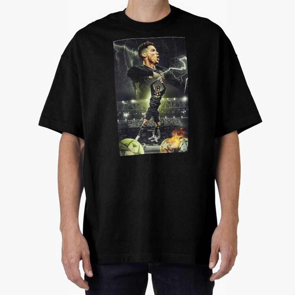 Ronaldo Illustration iPhone Case Oversized T-Shirt Celebrate the Next Chapter of Global Football Passion for FIFA World Cup 2026 USA Canada Mexico, Inspired by Haaland, Spain, Match Day Excitement, Supporter Culture, Golden Goals and Global
