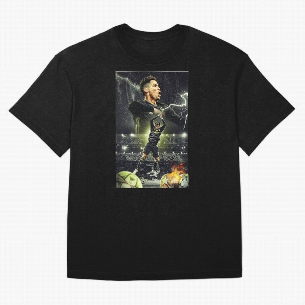 Ronaldo Illustration iPhone Case Oversized T-Shirt Celebrate the Next Chapter of Global Football Passion for FIFA World Cup 2026 USA Canada Mexico, Inspired by Haaland, Spain, Match Day Excitement, Supporter Culture, Golden Goals and Global