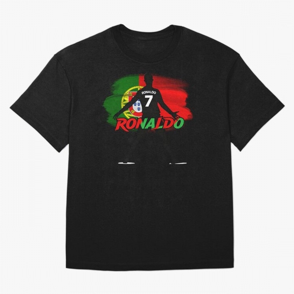 Portugal CR7 Fan World Cup Oversized T-Shirt Celebrate the Road through FIFA World Cup 2026 Group Stage Spirit, Centered on Portugal, Spain and Germany, Haaland, Goal Celebration Energy, Supporter Heritage, Football Icons and Worldwide Tournament