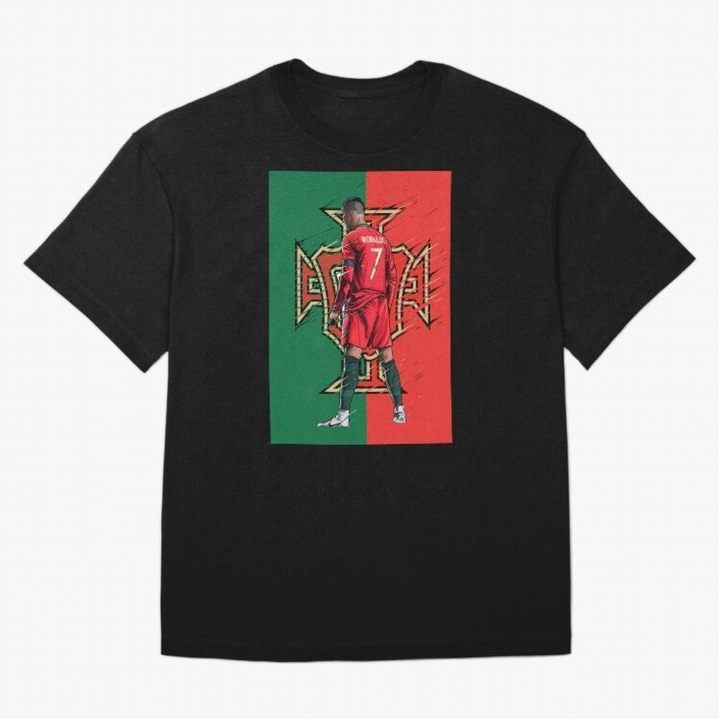 CR7 Portugal Oversized T-Shirt Build the FIFA World Cup 2026 USA Canada Mexico Journey through Messi, Neymar and Mbappe Highlights, England and Germany Pride, Game Day Rituals, Football Legends, Country Pride and the Road to the Final; Ideal for