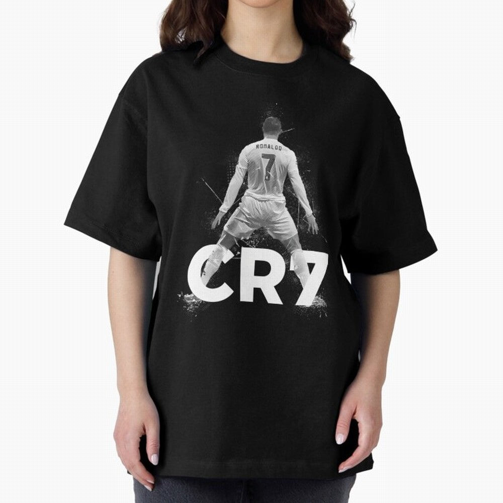 Cristiano Ronaldo CR7 Oversized T-Shirt Support Your Favorite Stars during Global Football Passion for FIFA World Cup 2026 USA Canada Mexico, Driven by Messi, Neymar and Mbappe, Brazil, Match Day Excitement, Supporter Culture, Golden Goals and