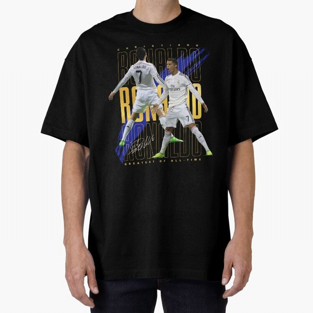 Cristiano Ronaldo Suuiii! Oversized T-Shirt Keep the Match Day Mood of Global Football Passion for FIFA World Cup 2026 Group Stage, with Neymar, Haaland and Cristiano Ronaldo, England and Germany, Game Day Rituals, Football Legends, Country Pride