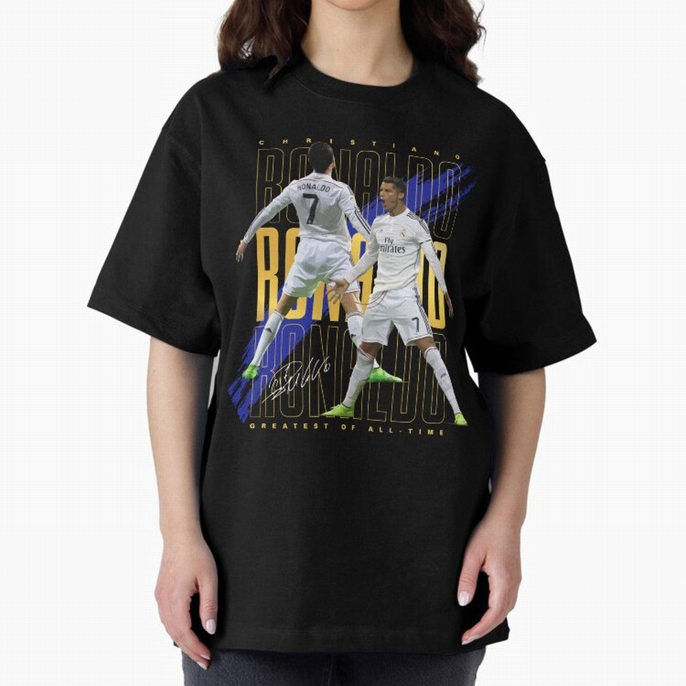 Cristiano Ronaldo Suuiii! Oversized T-Shirt Keep the Match Day Mood of Global Football Passion for FIFA World Cup 2026 Group Stage, with Neymar, Haaland and Cristiano Ronaldo, England and Germany, Game Day Rituals, Football Legends, Country Pride