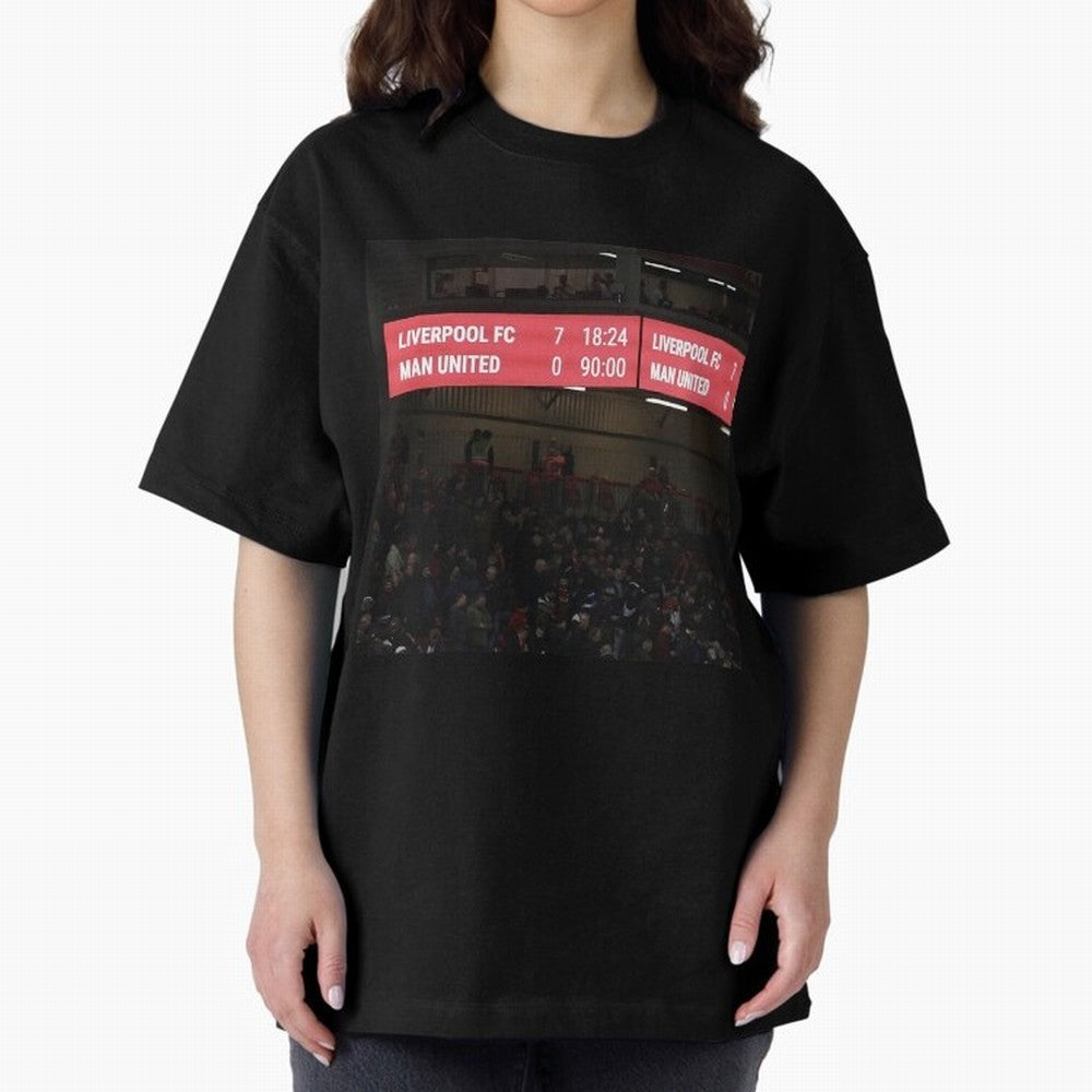 Liverpool 7 - 0 Manchester United Oversized T-Shirt Bring Stadium Energy to FIFA World Cup 2026 Spirit, Highlighting Argentina and Brazil, Mbappe, Champion Mindset, Group Stage Buzz, Knockout Tension and Passionate Fan Culture; Perfect for