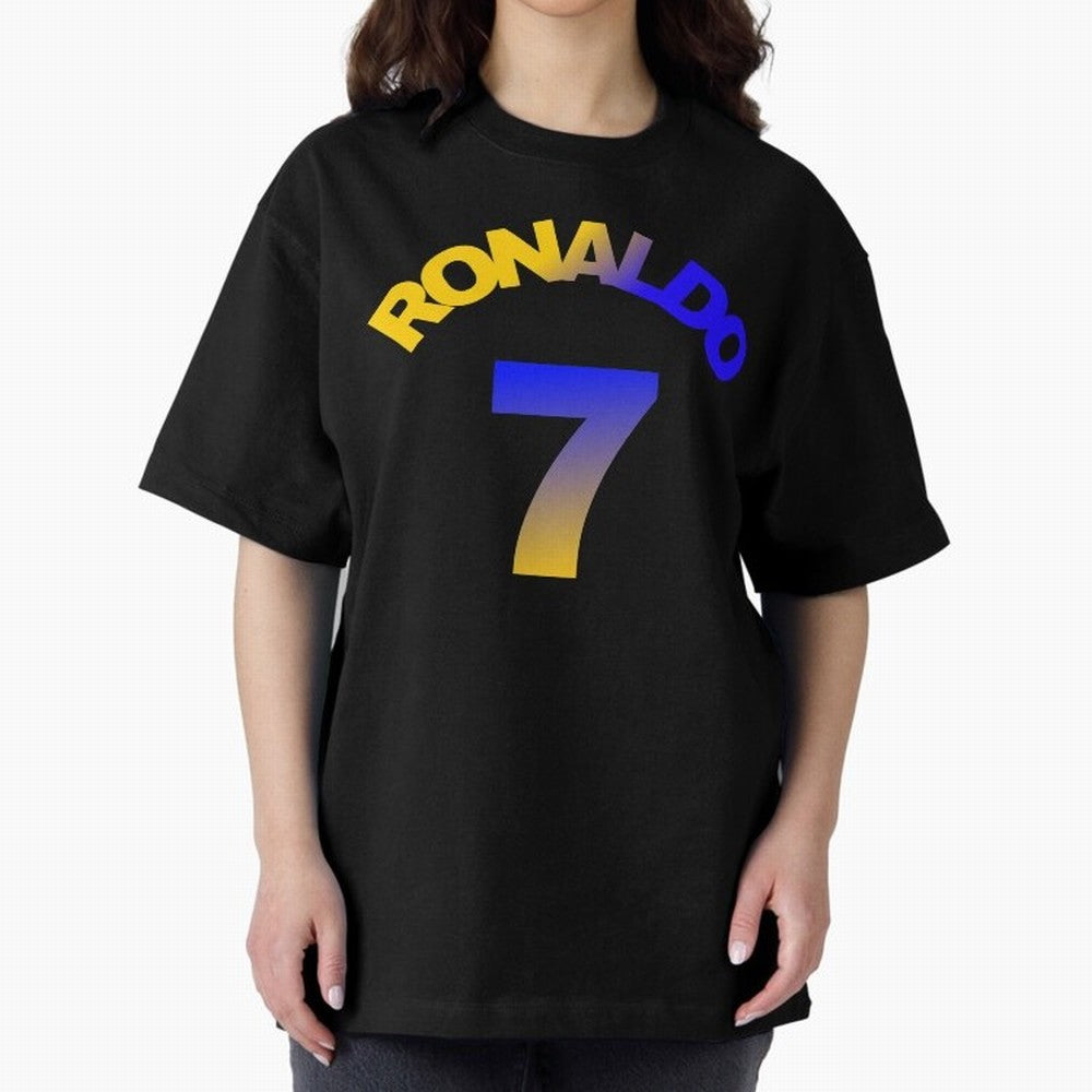 Cristiano Ronaldo Manchester United Oversized T-Shirt Bring a Champion Mindset to Global Football Passion for FIFA World Cup 2026 USA Canada Mexico, Highlighting CR7, France and Portugal, Supporter Pride, Iconic Celebrations, Legendary Names and