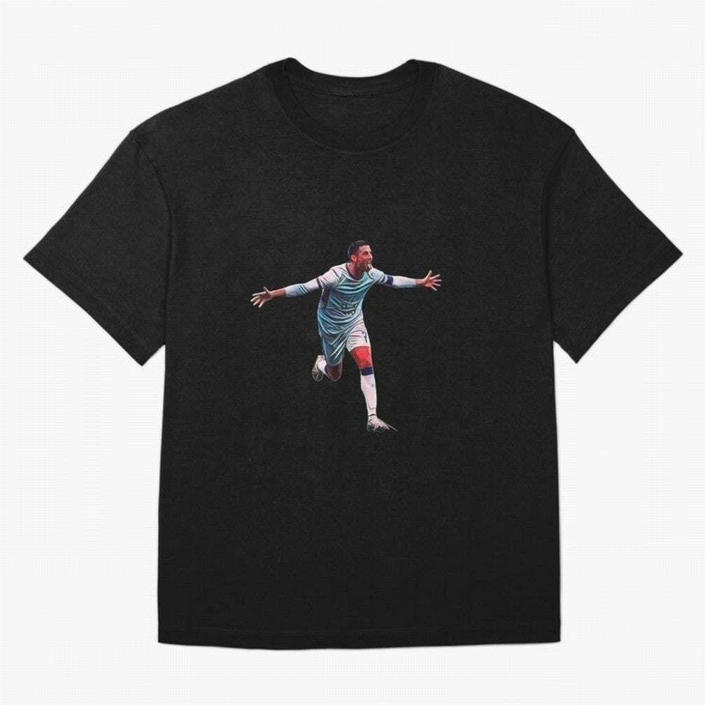other celebration from the goat Oversized T-Shirt Keep the Match Day Mood of FIFA World Cup 2026 USA Canada Mexico Spirit, Centered on Brazil, Neymar, Championship Spirit, Famous Goals, Roaring Crowds and International Football Unity; Perfect for