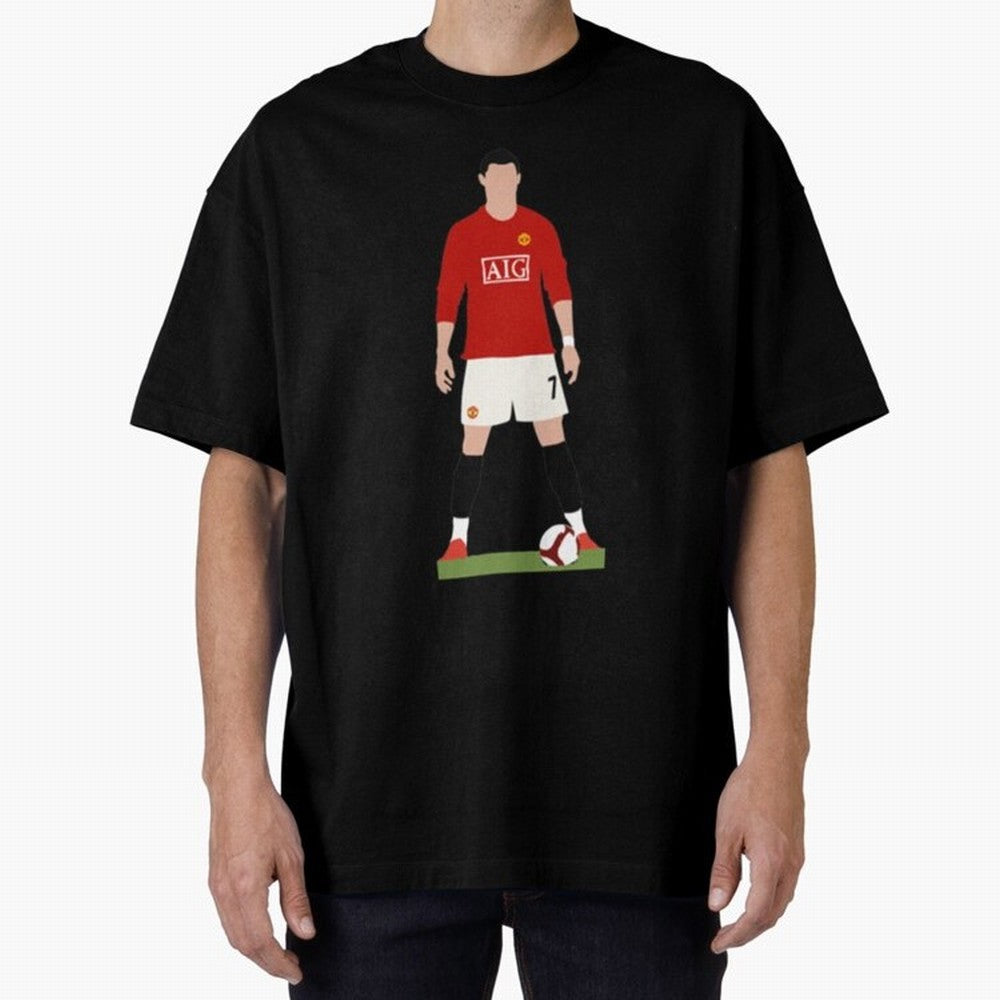 Cristiano Ronaldo Oversized T-Shirt Celebrate Every Goal in Match Day Hype around FIFA World Cup 2026 USA Canada Mexico, Messi, Neymar and Mbappe, Spain and Netherlands, Supporter Pride, Iconic Celebrations, Legendary Names and Global Match Day