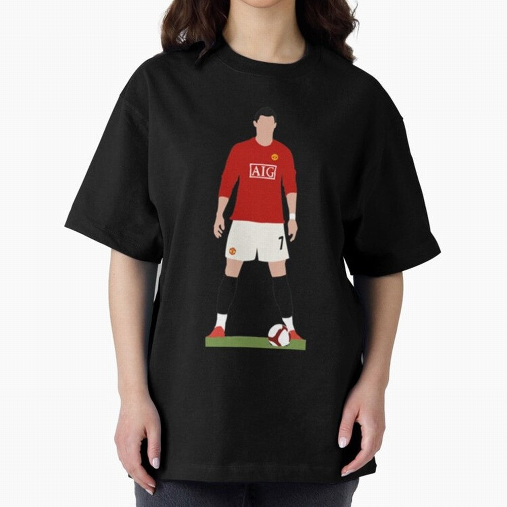 Cristiano Ronaldo Oversized T-Shirt Celebrate Every Goal in Match Day Hype around FIFA World Cup 2026 USA Canada Mexico, Messi, Neymar and Mbappe, Spain and Netherlands, Supporter Pride, Iconic Celebrations, Legendary Names and Global Match Day