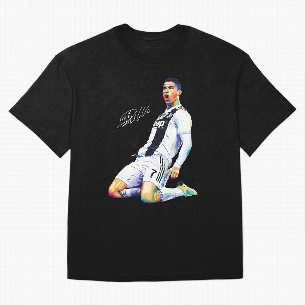 C Ronaldo Wpap Pop Art Oversized T-Shirt Share the Excitement of Match Day Hype around FIFA World Cup 2026, CR7, Portugal, Goal Celebration Energy, Supporter Heritage, Football Icons and Worldwide Tournament Joy; Ideal for Fans Who Follow Messi,