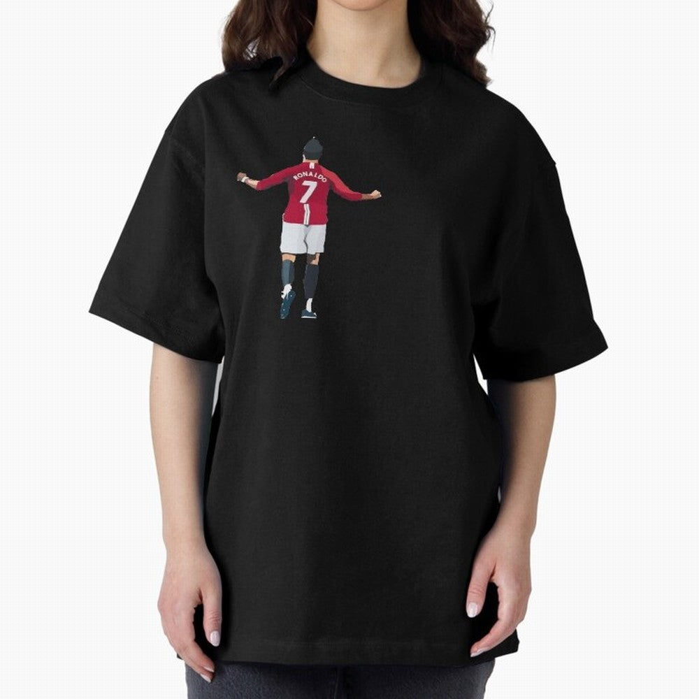 Cristiano Ronaldo CR7 Oversized T-Shirt Mark FIFA World Cup 2026 Spirit, Inspired by Brazil, Portugal and Argentina, Haaland, Classic Soccer Heritage, Championship Pressure, Fan Loyalty and International Pride; Made for Die Hard Supporters, Soccer