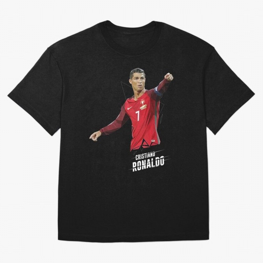 Ronaldo Cristiano Ronaldo Lowpoly Art Oversized T-Shirt Bring a Champion Mindset to Match Day Hype around FIFA World Cup 2026 USA Canada Mexico, CR7 and Messi, Germany, Football History, Final Match Energy, Crowd Noise and Once in a Lifetime