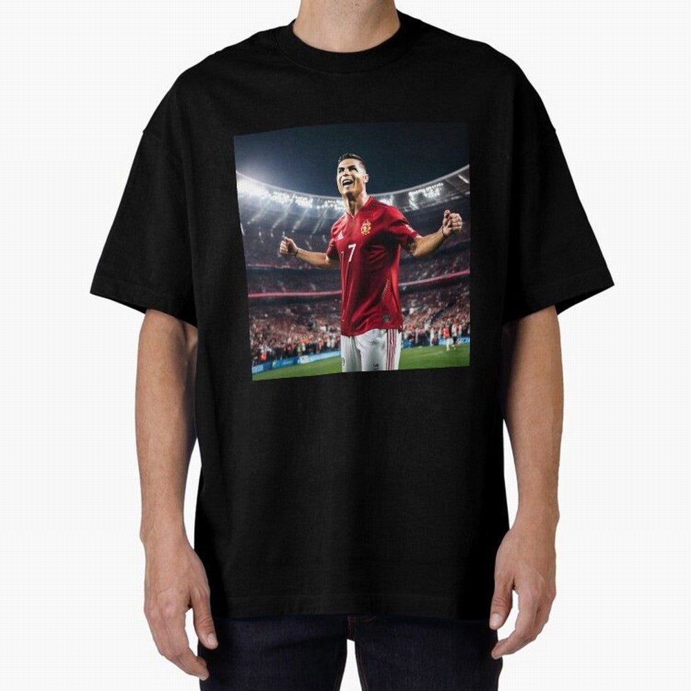 cristiano ronaldo celebrates goal Oversized T-Shirt Bring Supporter Culture to Match Day Hype around FIFA World Cup 2026, Messi, Neymar and Mbappe, France and Portugal, Fan Favorite Moments, National Team Passion, Big Match Drama and Soccer