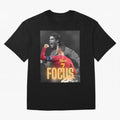 Focus With CR7 Oversized T-Shirt Honor Football Greatness during Global Football Passion for FIFA World Cup 2026 Group Stage, Made for Haaland, Brazil, Football Festival Excitement, Trophy Ambitions, Country Rivalries and Star Player Buzz; Great