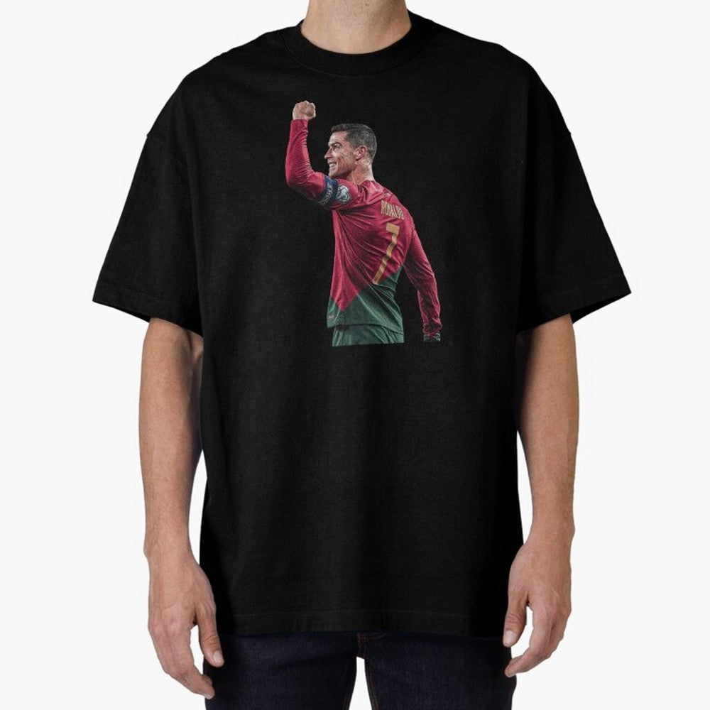 Cristiano Ronaldo Oversized T-Shirt Back Your Heroes with Match Day Hype around FIFA World Cup 2026 USA Canada Mexico, CR7 and Messi, Spain and Netherlands, Football Festival Excitement, Trophy Ambitions, Country Rivalries and Star Player Buzz;