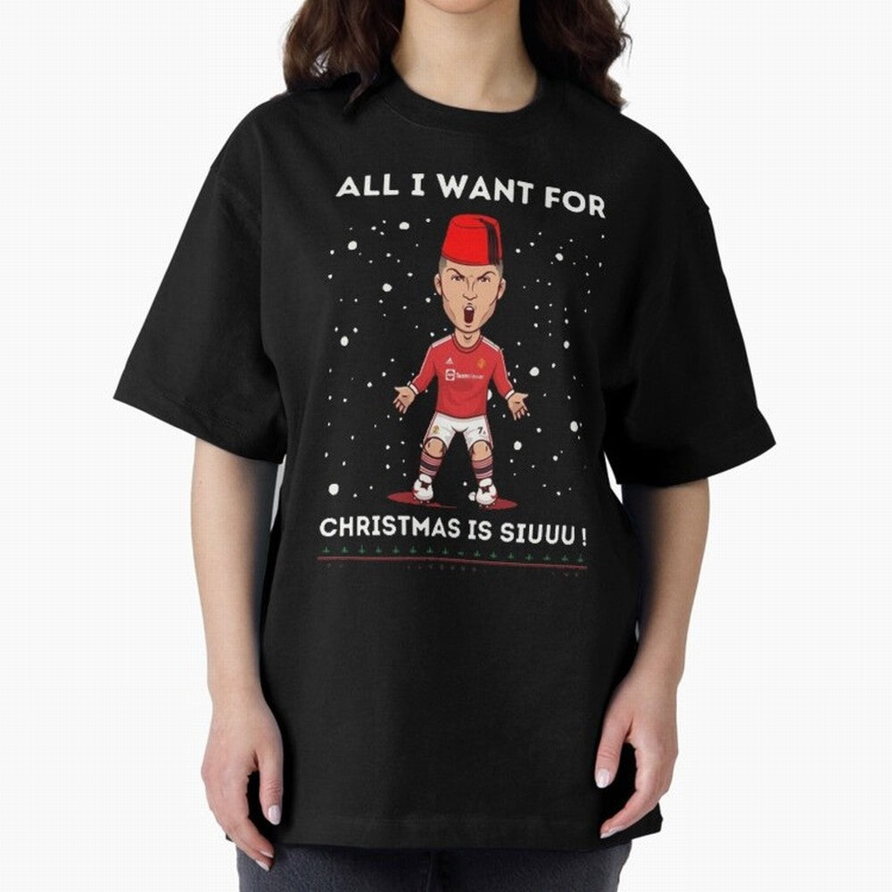 christmas next day delivery Oversized T-Shirt Show Your Love for FIFA World Cup 2026 Spirit, Inspired by Brazil, Cristiano Ronaldo, Haaland and CR7, Match Day Excitement, Supporter Culture, Golden Goals and Global Football Passion; Made for