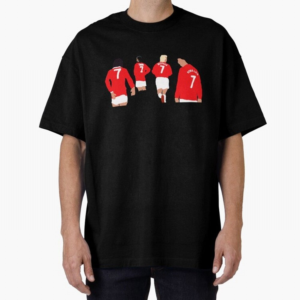 Manchester United Number 7 Legends Oversized T-Shirt Build FIFA World Cup 2026 Group Stage Spirit, with Brazil, Cristiano Ronaldo, Haaland and CR7, Retro Football Energy, Iconic Rivalries, Trophy Chase Drama and Stadium Atmosphere; Built for