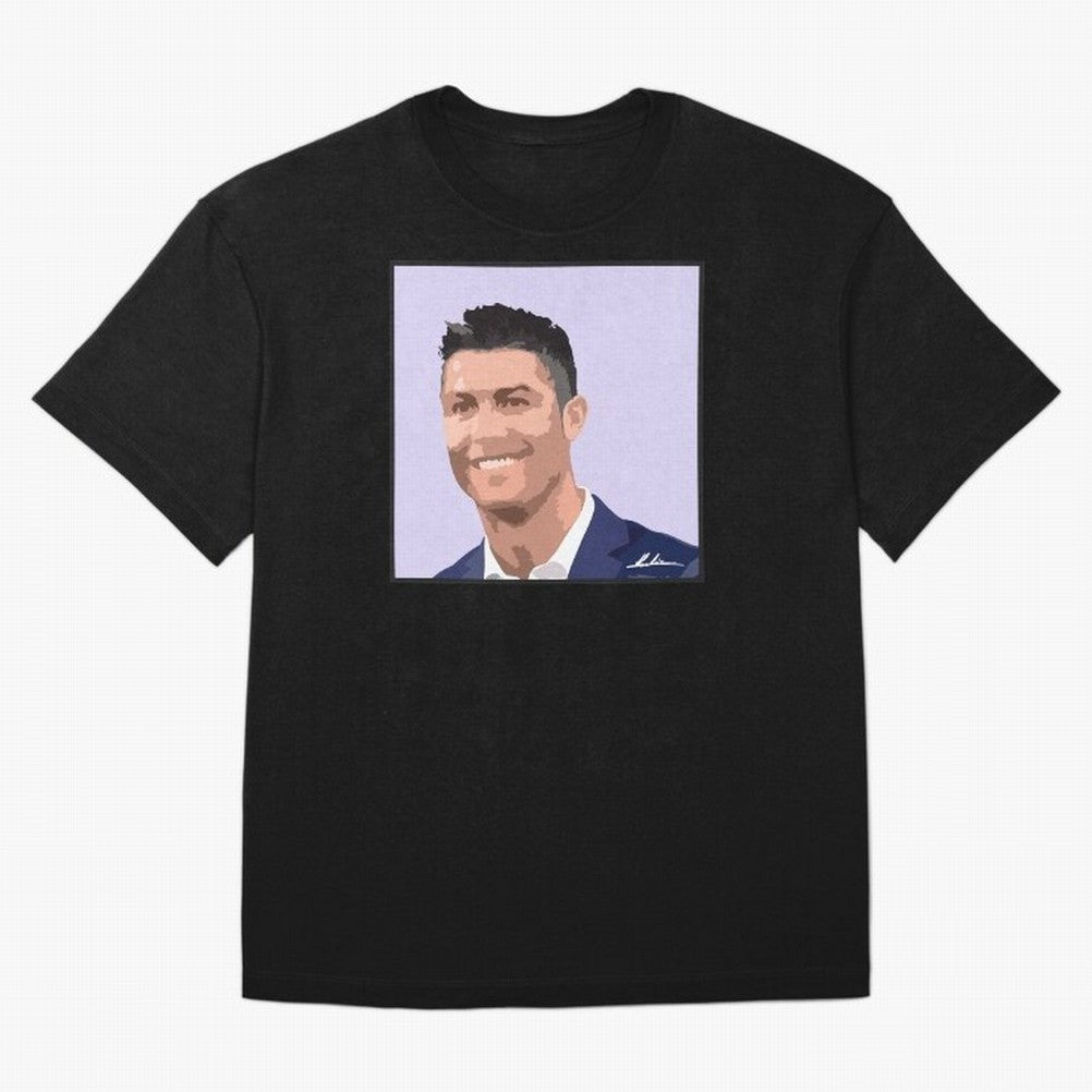 Cristiano Ronaldo Oversized T-Shirt Honor the Beautiful Game during FIFA World Cup 2026 for Fans of Messi and England, Bringing Soccer Culture, Superstar Moments, National Team Dreams and Competitive Fire; Perfect for Fans, Collectors, Family