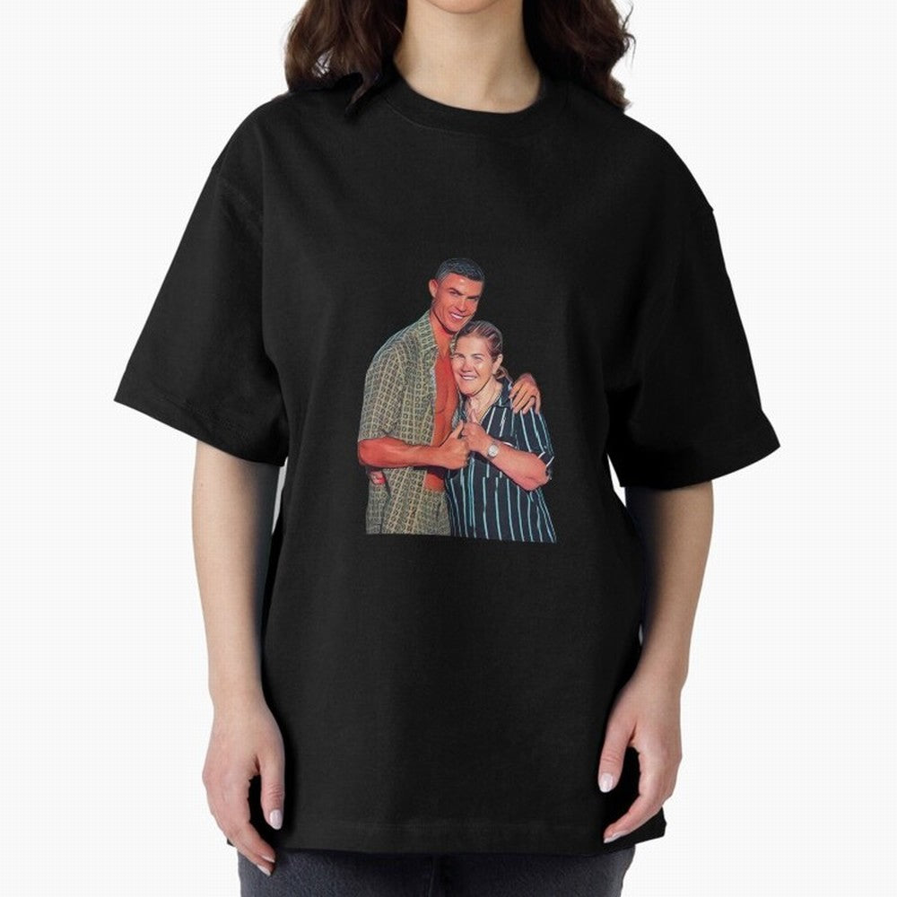 its criis with his mother Oversized T-Shirt Follow the Road to Match Day Hype around FIFA World Cup 2026 USA Canada Mexico, Neymar, France and Portugal, Supporter Pride, Iconic Celebrations, Legendary Names and Global Match Day Energy; Ideal for