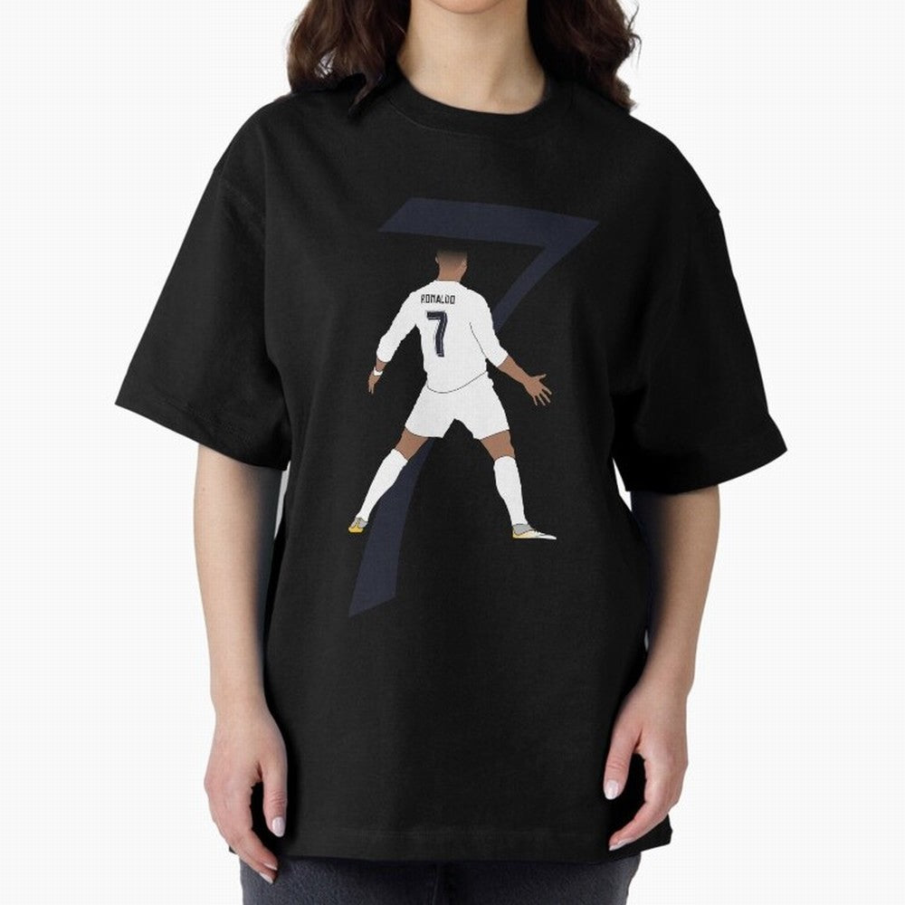 Cristiano Ronaldo #7 Oversized T-Shirt Bring a Champion Mindset to FIFA World Cup 2026 Group Stage for Fans of Haaland and France, Bringing Classic Soccer Heritage, Championship Pressure, Fan Loyalty and International Pride; Perfect for Supporters