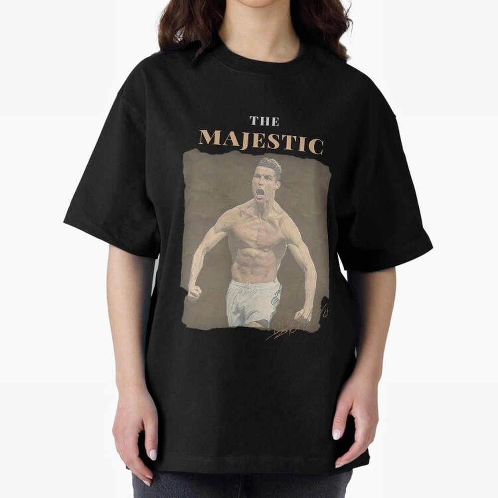 Siuuu CR7 Cristiano Ronaldo Oversized T-Shirt Celebrate Every Goal in FIFA World Cup 2026 Spirit, with Brazil, Portugal and Argentina, Haaland and Mbappe, Supporter Pride, Iconic Celebrations, Legendary Names and Global Match Day Energy; Created