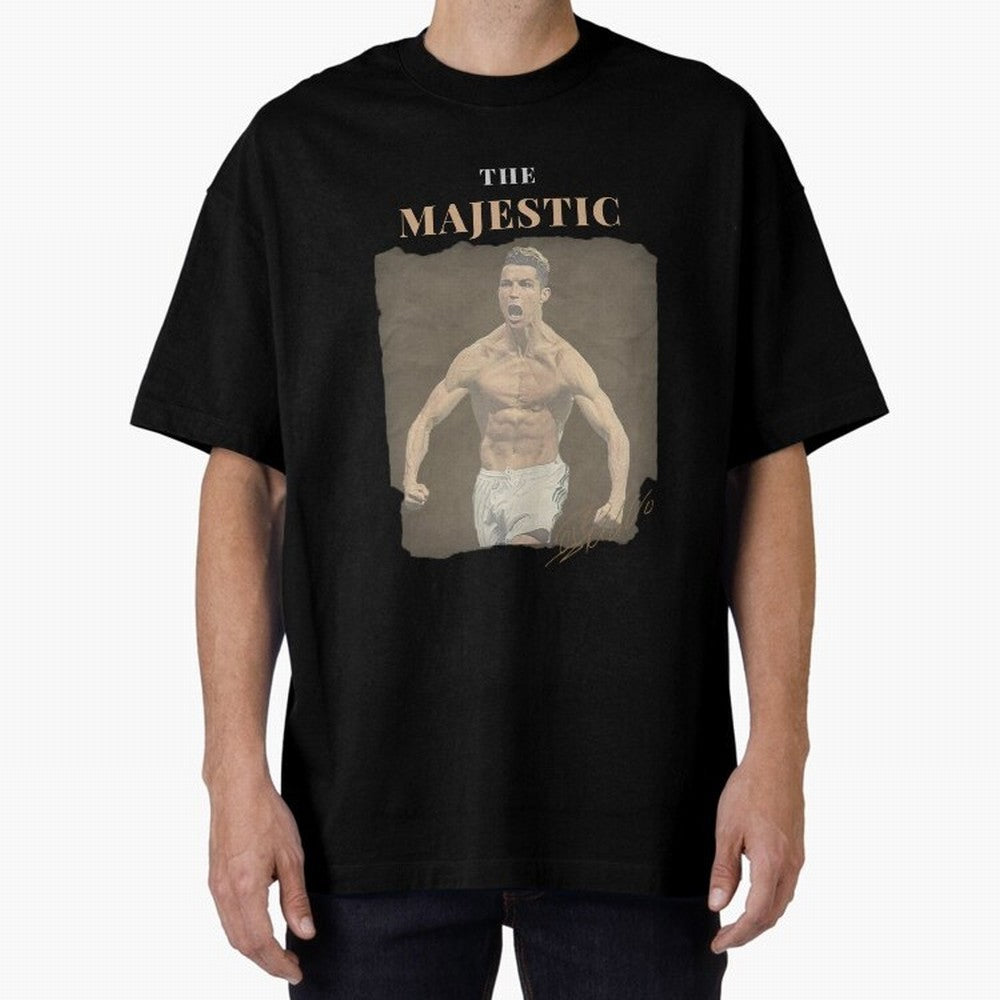 Siuuu CR7 Cristiano Ronaldo Oversized T-Shirt Celebrate Every Goal in FIFA World Cup 2026 Spirit, with Brazil, Portugal and Argentina, Haaland and Mbappe, Supporter Pride, Iconic Celebrations, Legendary Names and Global Match Day Energy; Created