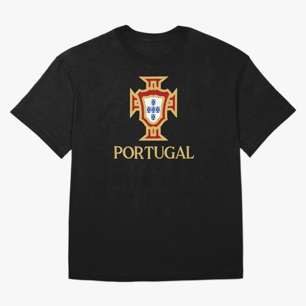 Portugal Gold Alt 3 Oversized T-Shirt Discover the FIFA World Cup 2026 Group Stage Journey through Messi Highlights, Argentina, France and Brazil Pride, Sports Nostalgia, International Competition, Famous Players and Unforgettable Victories; Great